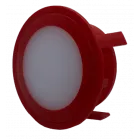Fastening cover for a button