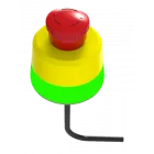 Illuminated Emergency stop button 80 mm diameter