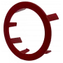 Fastening cover for a button