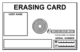 Carte RFID - type carte de crédit- matériel utilisé ABS – 1,8mm épaisseur