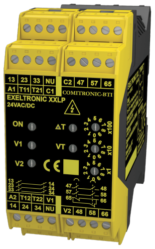 EXELTRONIC XXL & EXELTRONIC XXLP - Timed interlocking control for thermal inertia or zero speed machines with high accuracy time control.