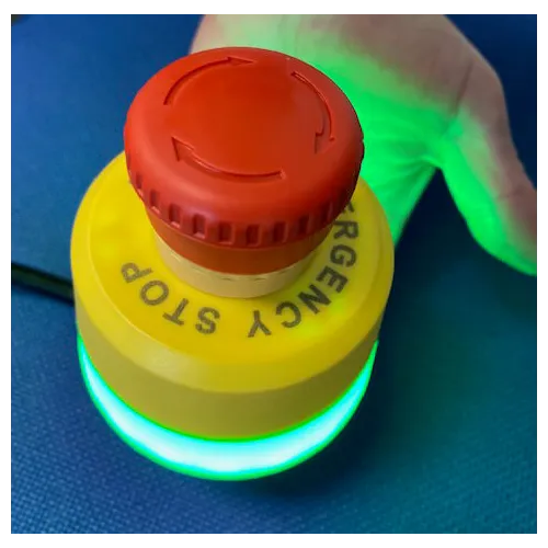 Illuminated Emergency stop button 80 mm diameter
