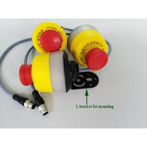 Illuminated Emergency stop button 80 mm diameter