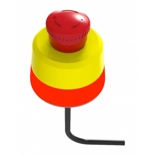 Illuminated Emergency stop button 80 mm diameter
