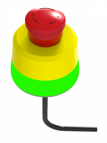 Illuminated Emergency stop button 80 mm diameter
