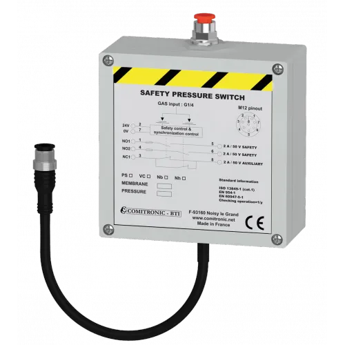 PRESSURE SWITCH / VACCUOSTAT - Gas and fluid pressure control