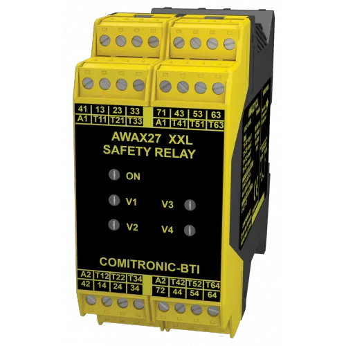 AWAX 27XXL - Double safety relay - Double self-check box