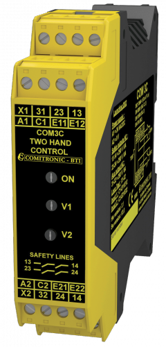 COM3C - Two-hand control EN 574 and ISO 13849-1